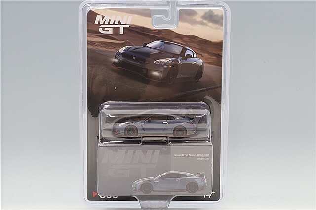 TSM ミニGT 1/64 日産 GT-R ニスモ 2024 ニスモステルスグレー 右