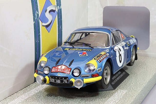 ソリド 1/18 アルピーヌ A110 1600S 1972 モンテカルロ ラリー #6 J-C