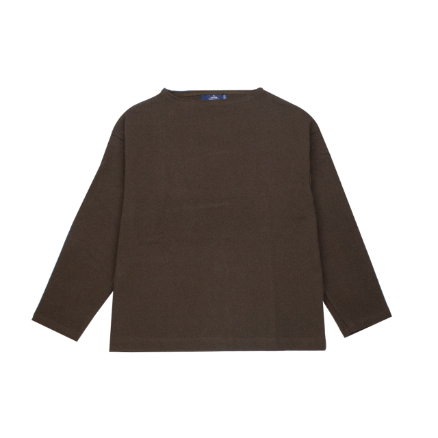 長袖ドロップショルダー［チョコブラウン］：セントジェームス