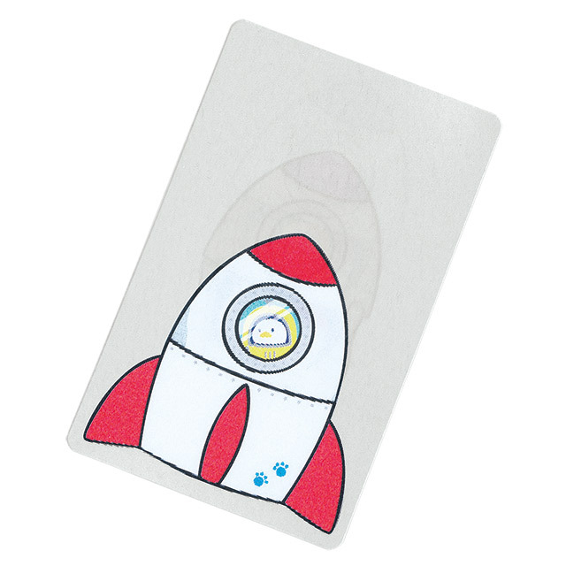NYASAグッズ】動かすと絵柄が変わる！クリアカード ロケットかくれんぼ