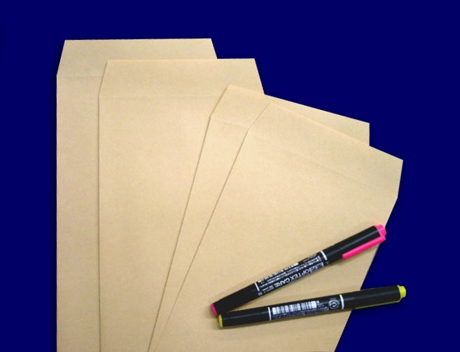 ◎長1封筒/クラフト85g ☆メーカー直売・国産紙使用の月印紙製品