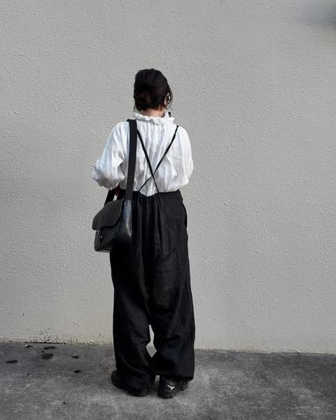 受付終了【tomomiさんコラボ】リネンエアーウォッシュフリルブラウス