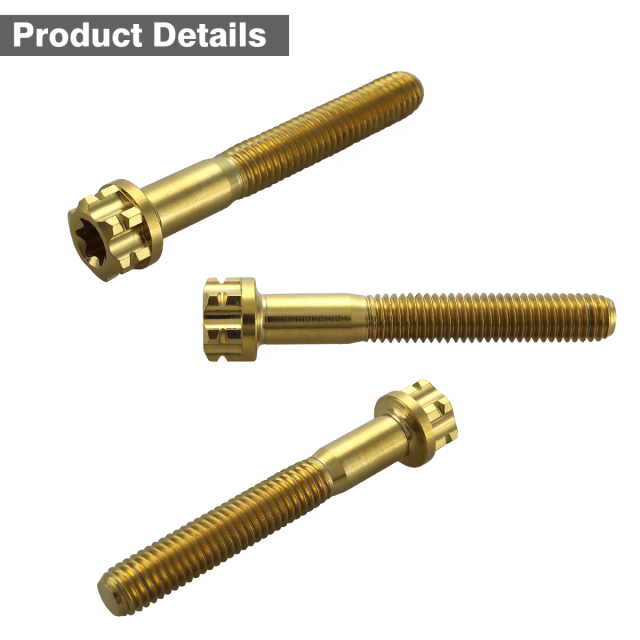 Z900RS 64チタン スロットルケース用 ボルトセット Type2 ゴールド