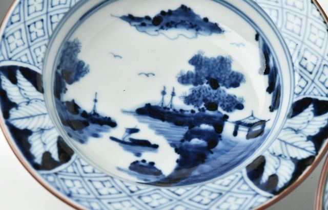 岩永 浩 祥瑞山水図リム5寸皿 ｜ 暮らしのうつわ花田 和食器 通販