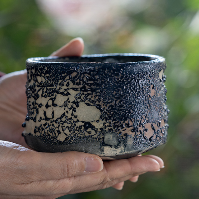 抹茶碗 | 黒茶碗 (TH-063) 作家「林健人」
