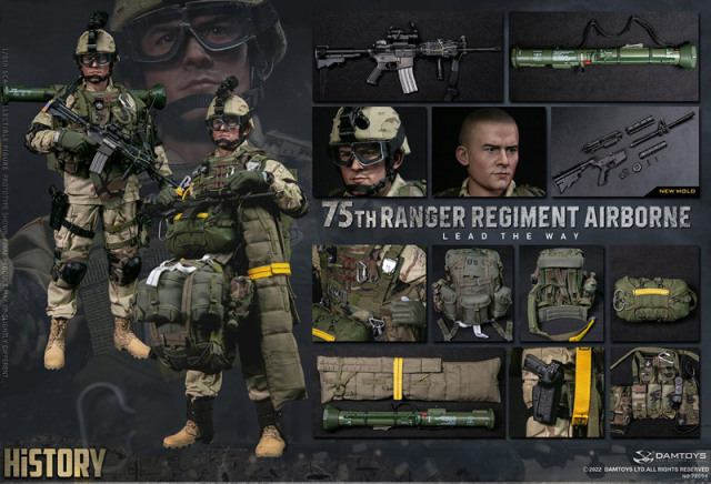 DAM】No.78094 1/6 75th RANGER REGIMENT AIRBORNE アメリカ陸軍 第75