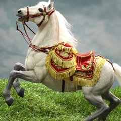 DID】E60078 Napoleon White Horse (Prancing) ナポレオン愛馬