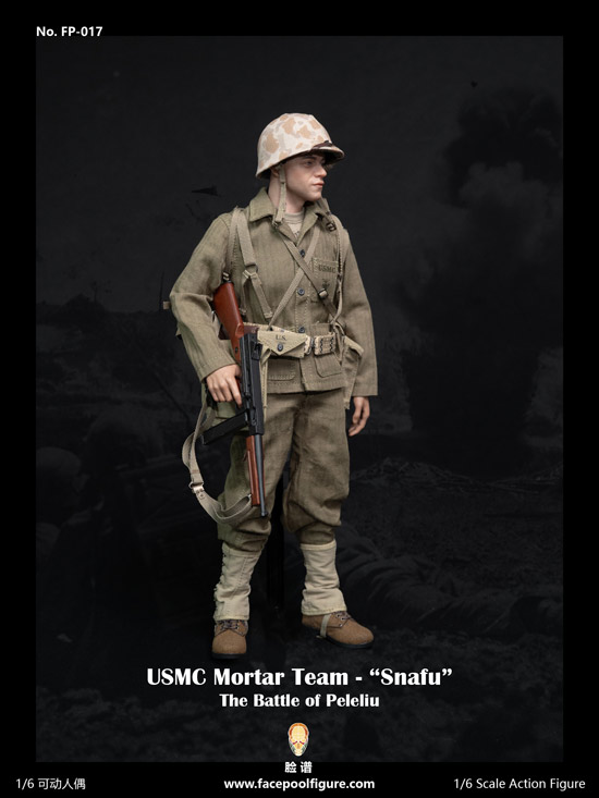 Facepoolfigure】FP017A 1/6 WW2 USMC Mortar Team Snafu The Battle