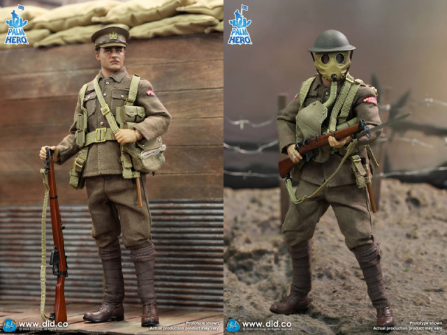 DID】XB80028 1/12 British Infantry - Albert Brown 第一次世界大戦