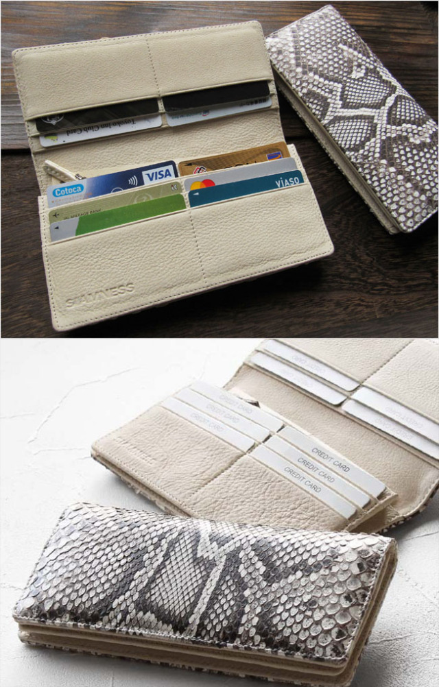 シャムネス メンズ／レディース パイソン 蛇革 モラレスパイソン 二