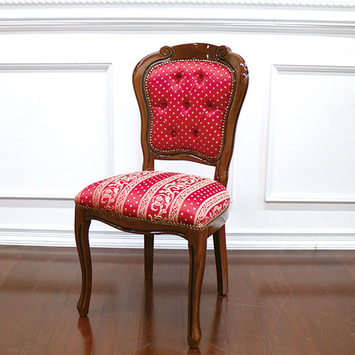 輸入家具 イタリア製：リーフクラシックダイニングセット5P(ドット