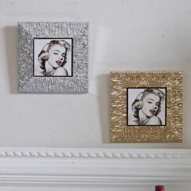イタリア製 額絵 マリリンモンロー ゴールド TypeA ウォールアート