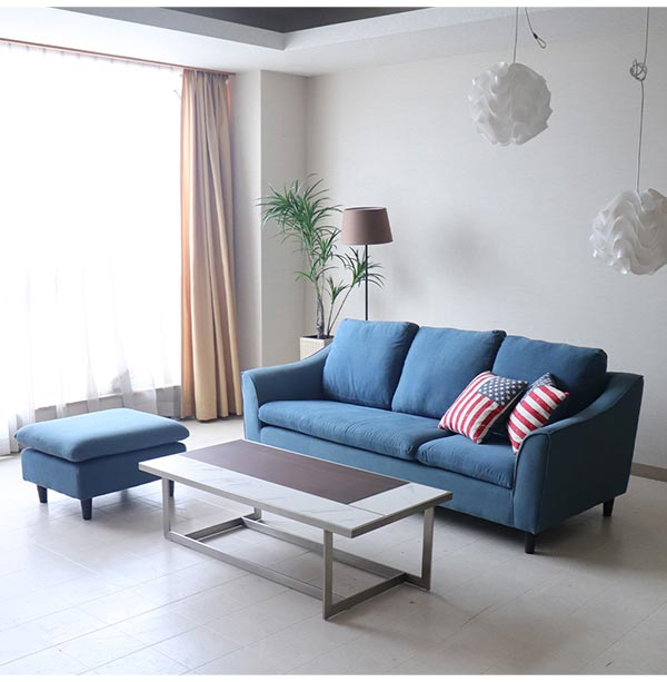 輸入家具 3WAY 組換え自由 デニムカウチソファ 3人掛け ソファ