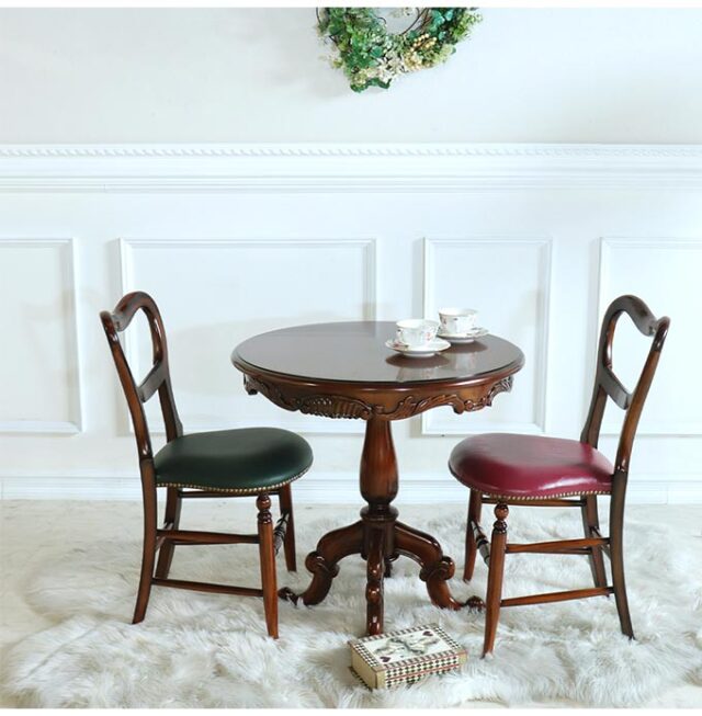 アンティーク調 猫脚ラウンドテーブル Φ70cm｜おしゃれインテリア 家具