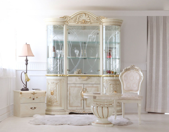 高級イタリア家具 レオナルド(REONARD) サイドボード型チェスト 135cm