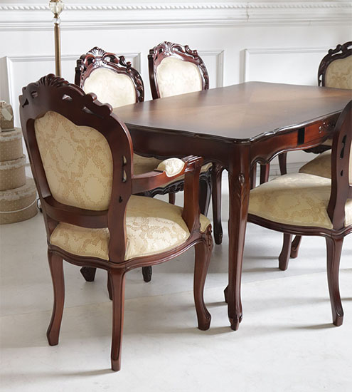 アンティーク調☆クラシックアームチェア（ブラウン）｜Y-KAGU(輸入