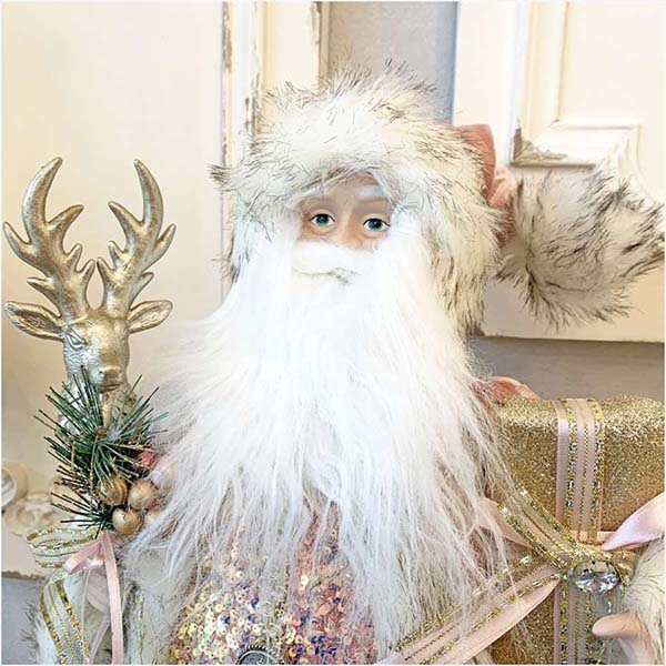 クリスマスサンタクロース(ピンク) 46cm｜Y-KAGU(輸入家具屋さん.com)