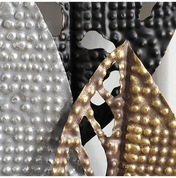 壁面をおしゃれに演出 ウォールアートパネル(3カラーリーフ） 壁掛け