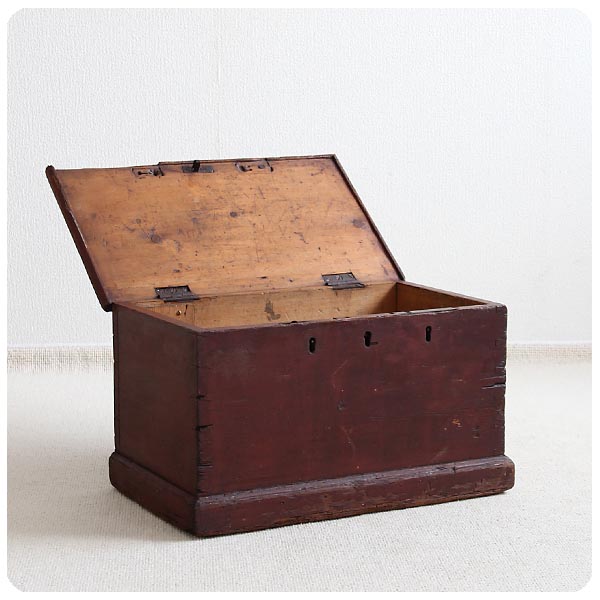 イギリス アンティーク オールドパインボックス 収納 木箱 ケース 古木