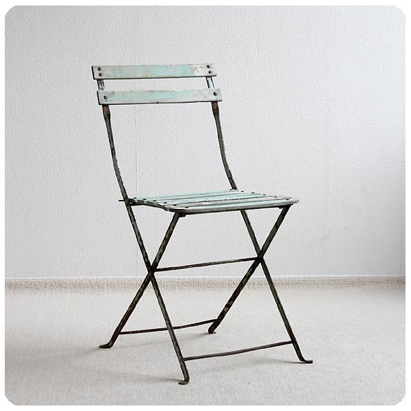 フランス アンティーク フォールディングチェア 木製椅子 折りたたみ式