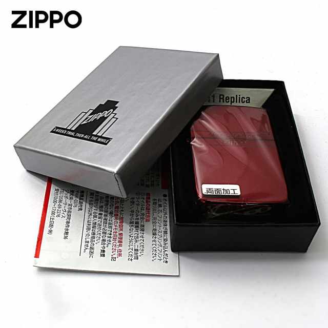 Zippo ジッポー 1941レプリカ ミラーライン レッドイオンコーティング