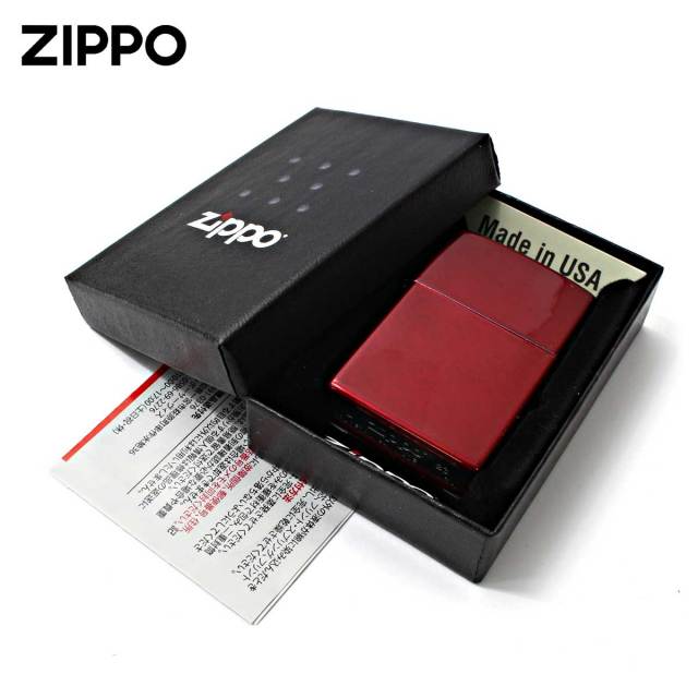 Zippo ジッポー レッド 無地 キャンディーアップルレッド Candy Apple