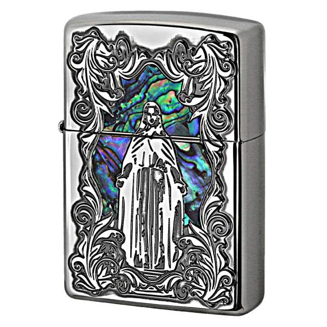 Zippo ジッポー シェル 貝 マリア ニッケルいぶし 63450198｜Zippo専門