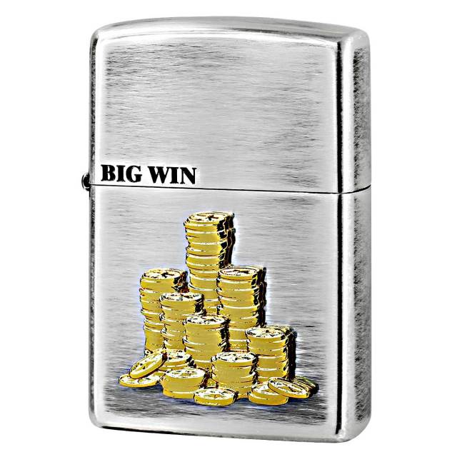 Zippo ジッポー ビッグウィン 大勝利 コインの山 メタル BIG WIN Metal