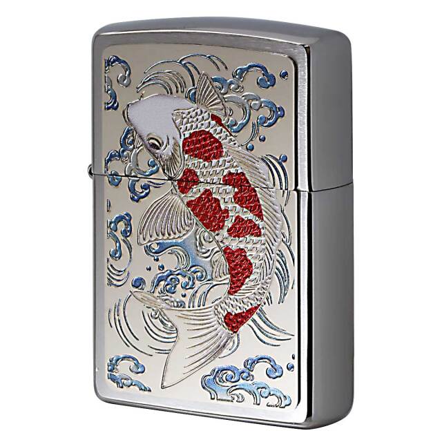 Zippo ジッポー 和柄 昇り鯉 CP-KC メール便可｜Zippo専門店フラミンゴ