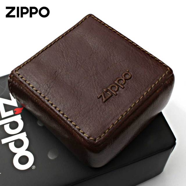 Zippo ジッポー シガレットケース たばこケース レザー ブラウン