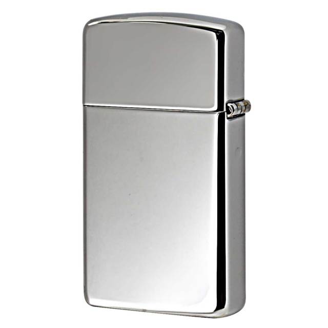 Zippo ジッポー スリム 無地 鏡面 シルバー ハイポリッシュクローム