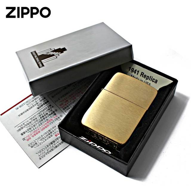 Zippo ジッポー Brushed Brass 1941レプリカ ブラッシュドブラス No