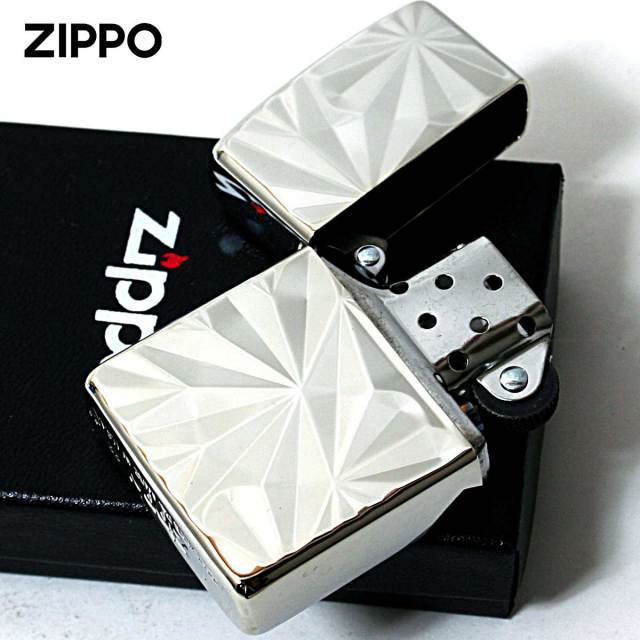 Zippo ジッポー アーマー シャイニーカット ダイアノシルバー 両面加工