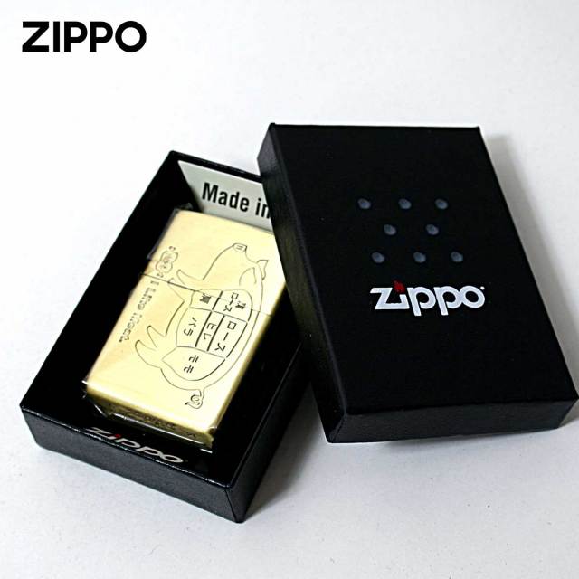Zippo ジッポー 豚 ブタ 肉 アイ ライク ミート ブラス古美 I Lile