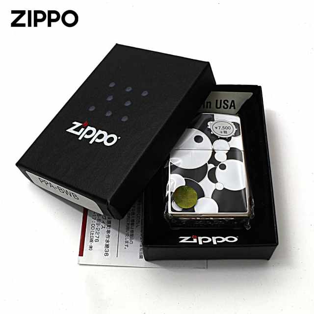 Zippo ジッポー ポップ アート 幾何学模様 POP ART PPA-BWB メール便可