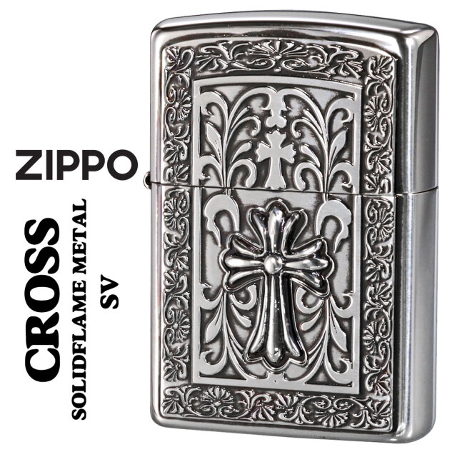 zippo ライター (ジッポーライター)ZP ソリッドフレームメタル SV