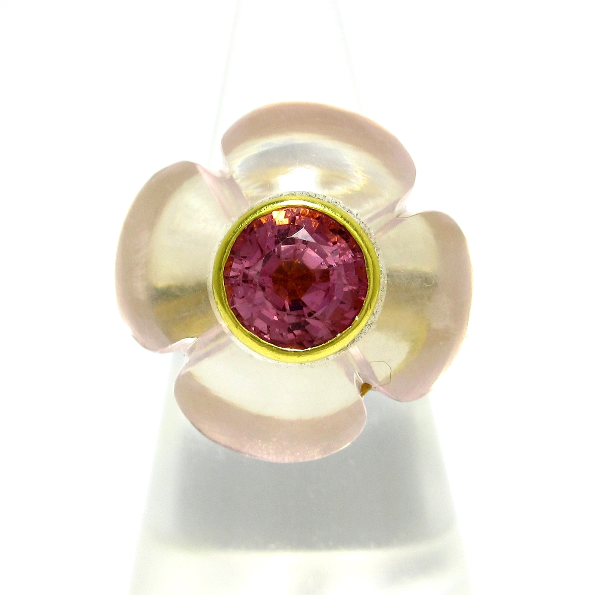 MHT マリーエレーヌドゥタイヤック/リング/パンジーリング/K22×ピンク