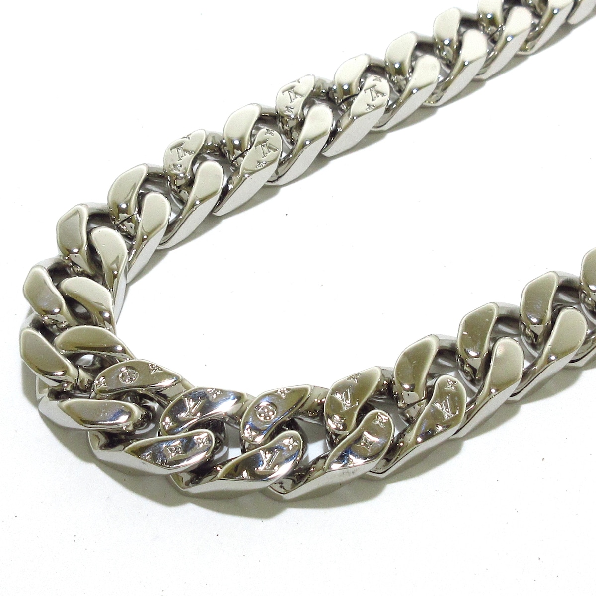 ルイヴィトン/ネックレス/コリエ・LVチェーンリンクス/シルバー/型番