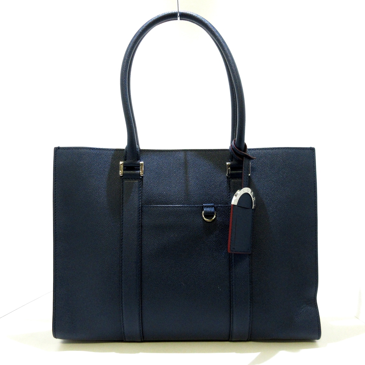 ブルガリ/ビジネスバッグ/ブルガリブルガリ マン/ネイビー/グレイン