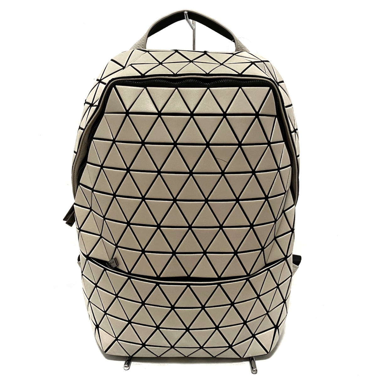 バオバオイッセイミヤケ/リュックサック/アイボリー×黒/ポリウレタン