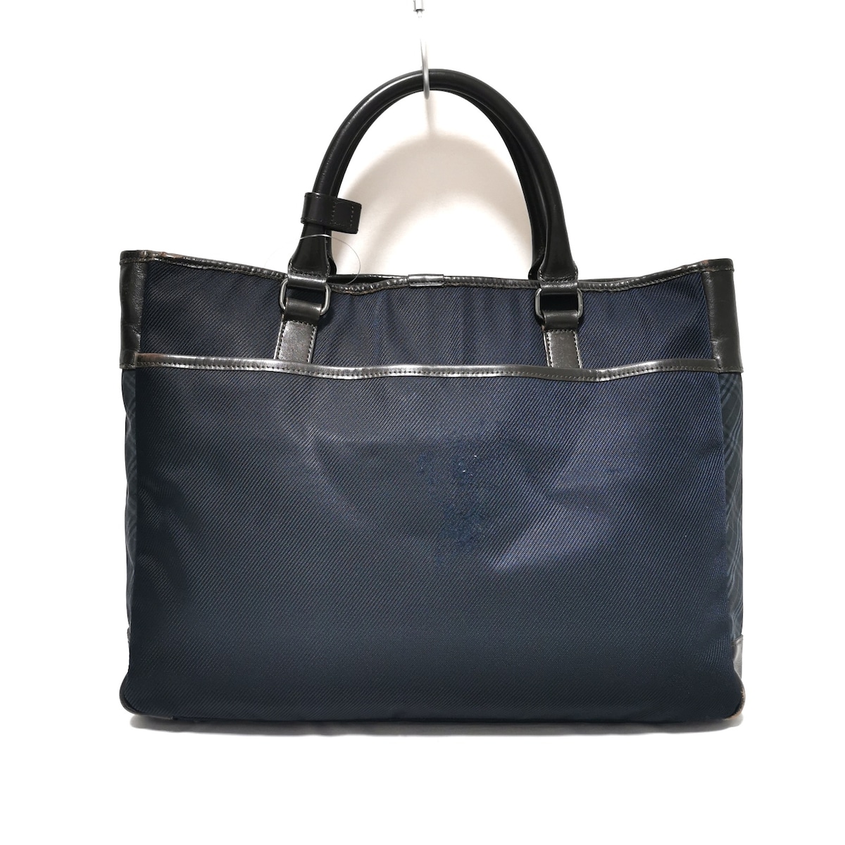 バーバリーブラックレーベル/ビジネスバッグ/ネイビー×ブラウン×マルチ