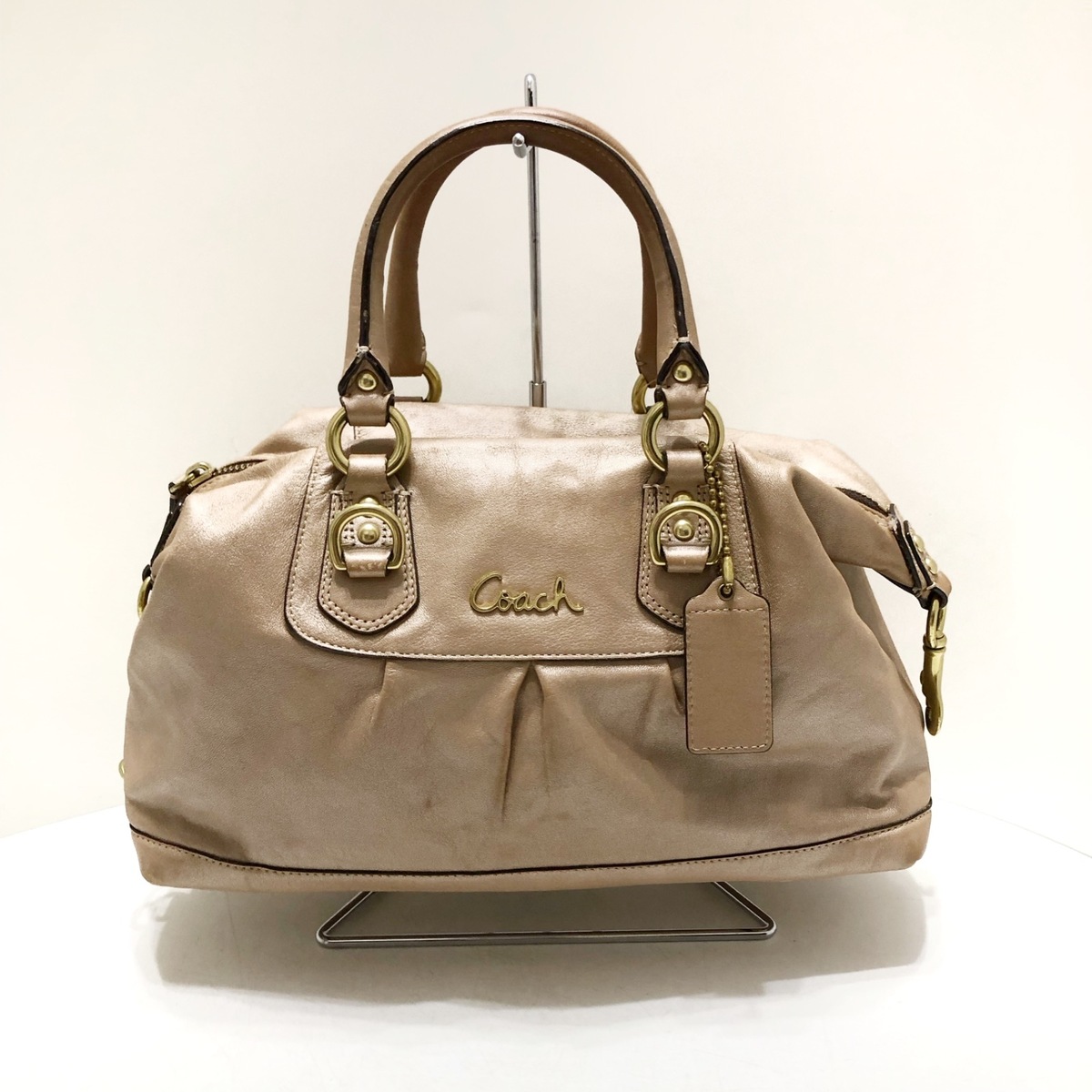 コーチ/ハンドバッグ/アシュレイレザーサッチェル/ブラウン/レザー