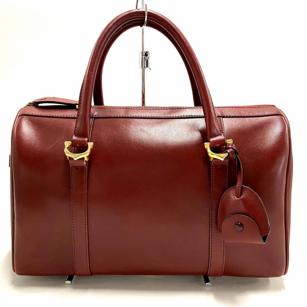 カルティエ/ボストンバッグ/マストライン/ボルドー/レザーの買取実績