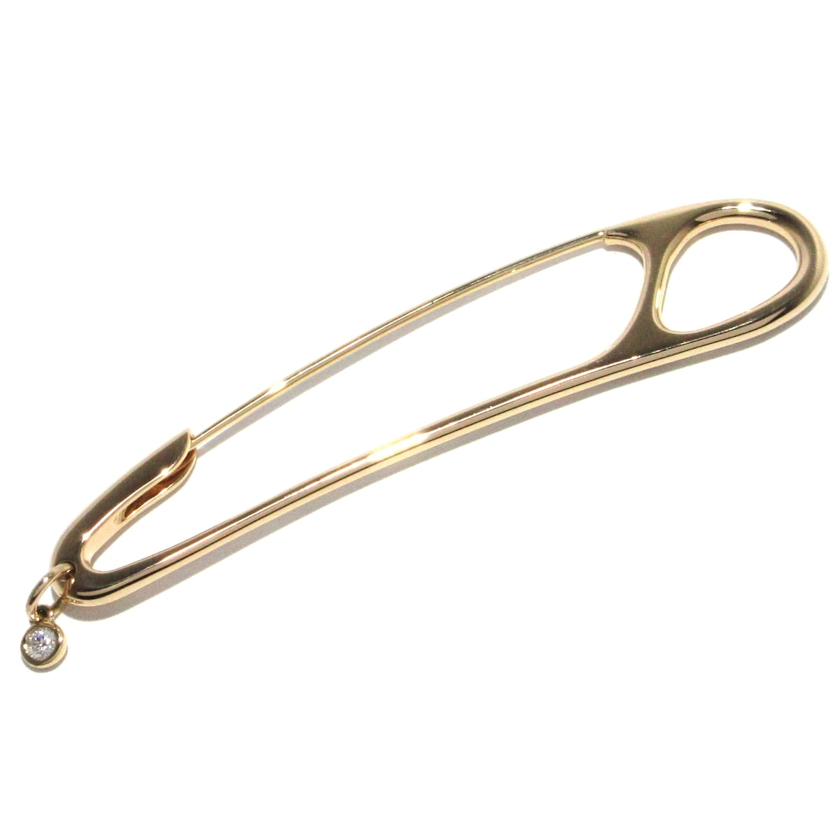 エルメス/ブローチ/シェーヌダンクル パンク/K18PG×ダイヤモンド/1P