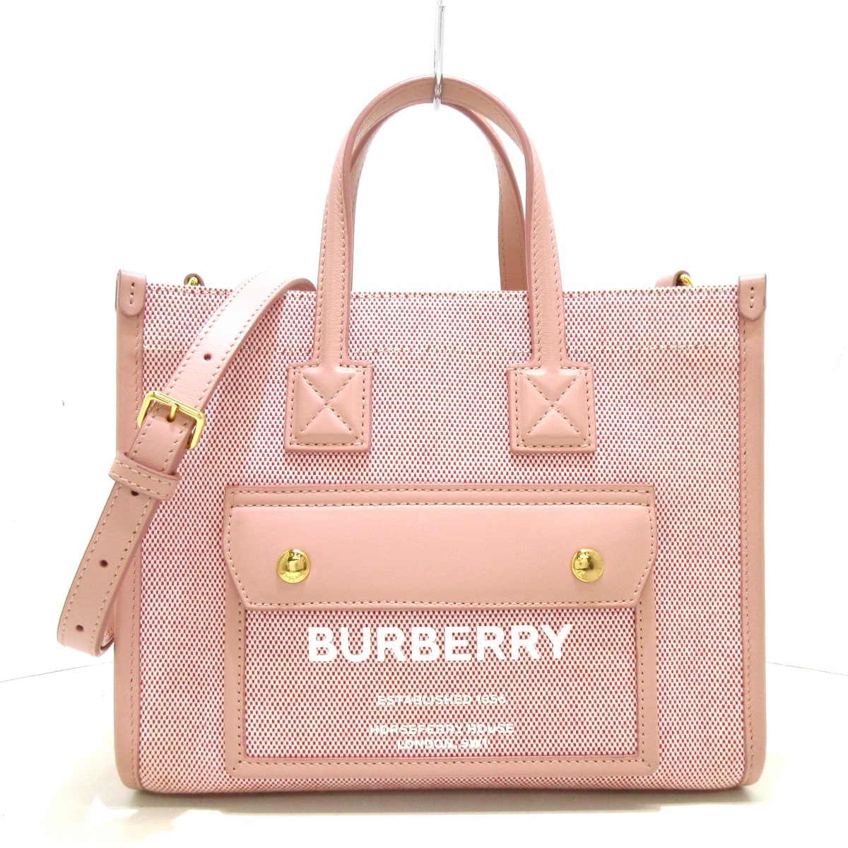 バーバリーロンドンイングランド/トートバッグ/ミニ ツートン