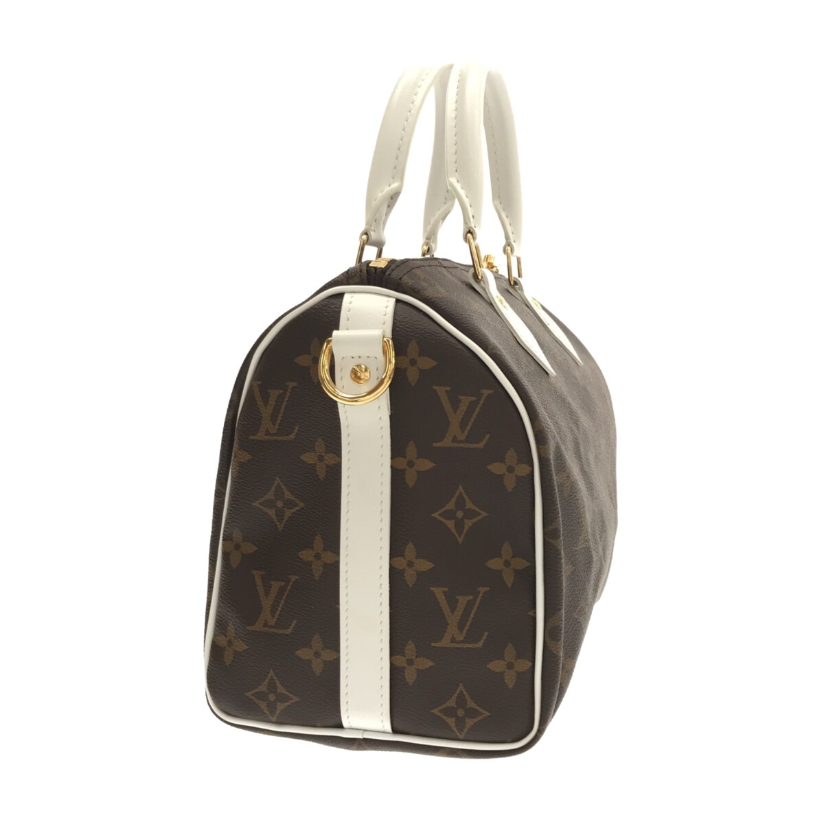 ルイヴィトン/ハンドバッグ/スピーディバンドリエール25/モノグラム×白