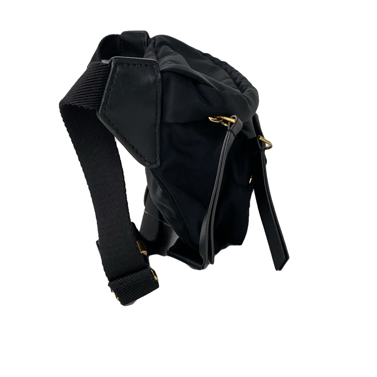 モンクレール/ウエストポーチ/FELICIE/フェリシー/黒×ゴールド