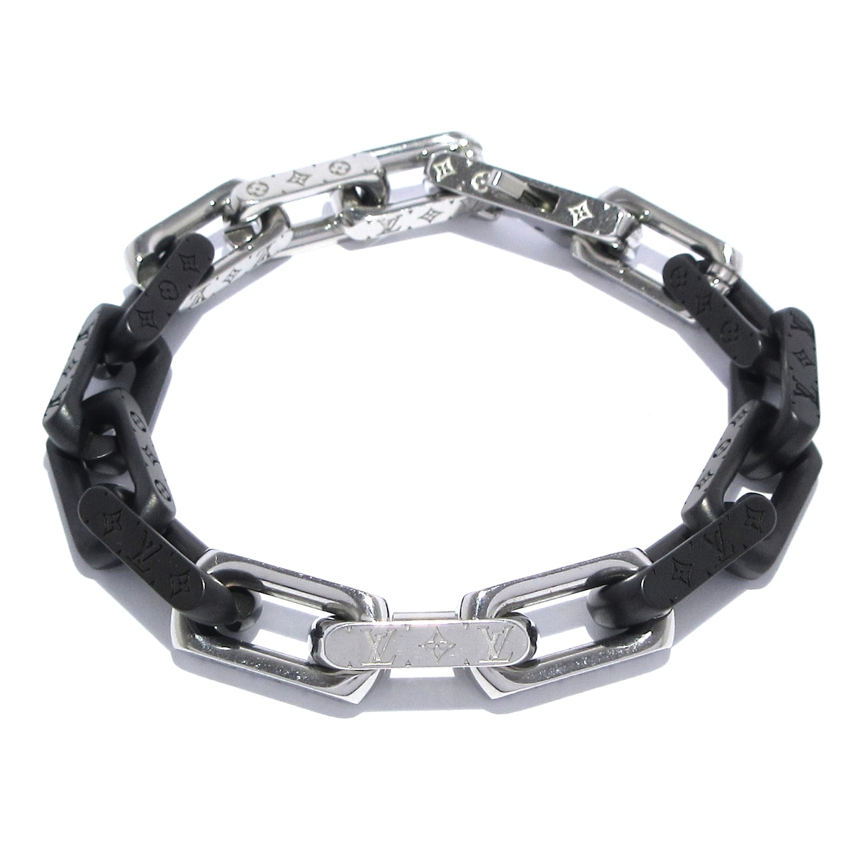ルイヴィトン/ブレスレット/ブレスレット・モノグラム チェーン/黒