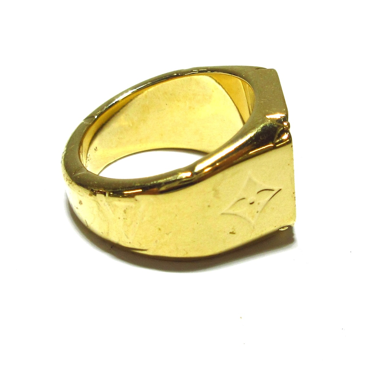 ルイヴィトン/リング/シグネットリングモノグラム/ゴールド/型番