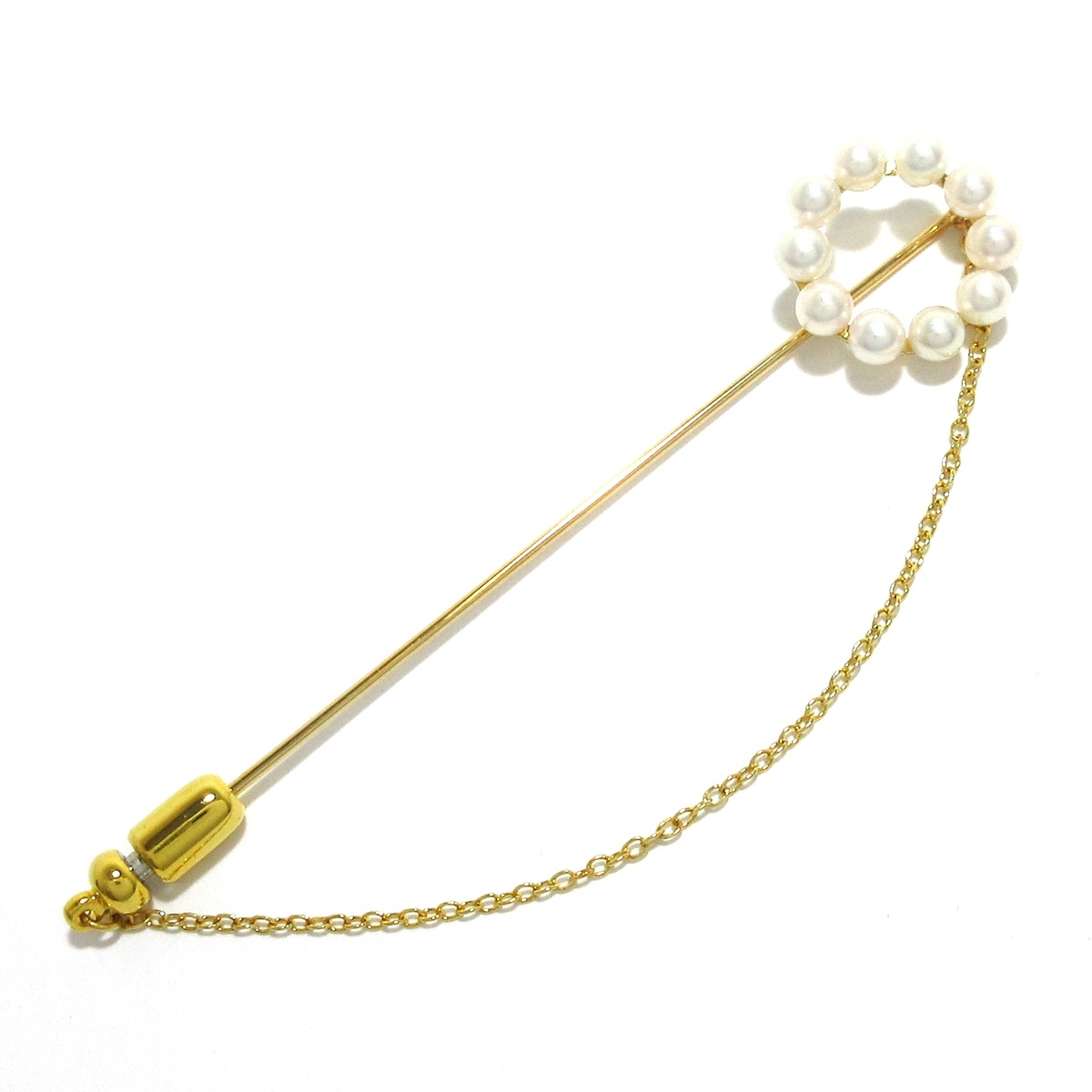 ミキモト/ブローチ/K18YG×白/総重量:3.4gの買取実績【ブランディア】